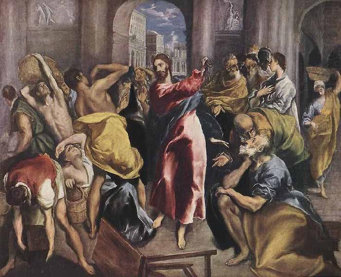 Christ Driving the Money Changers from the Temple, El Greco